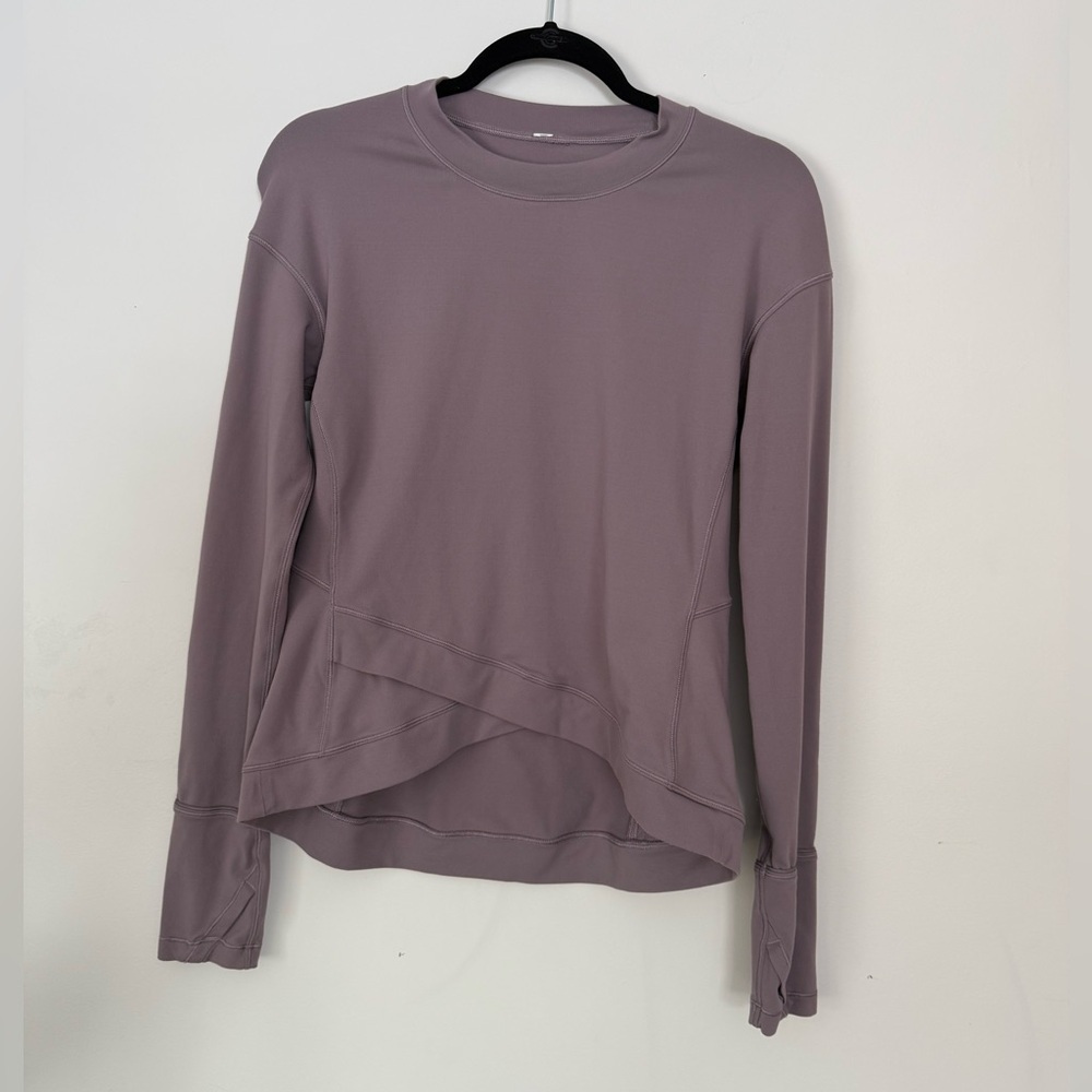 Lululemon Close to Crossing Long Sleeve Rulu Violet Verbena Purple Size 10